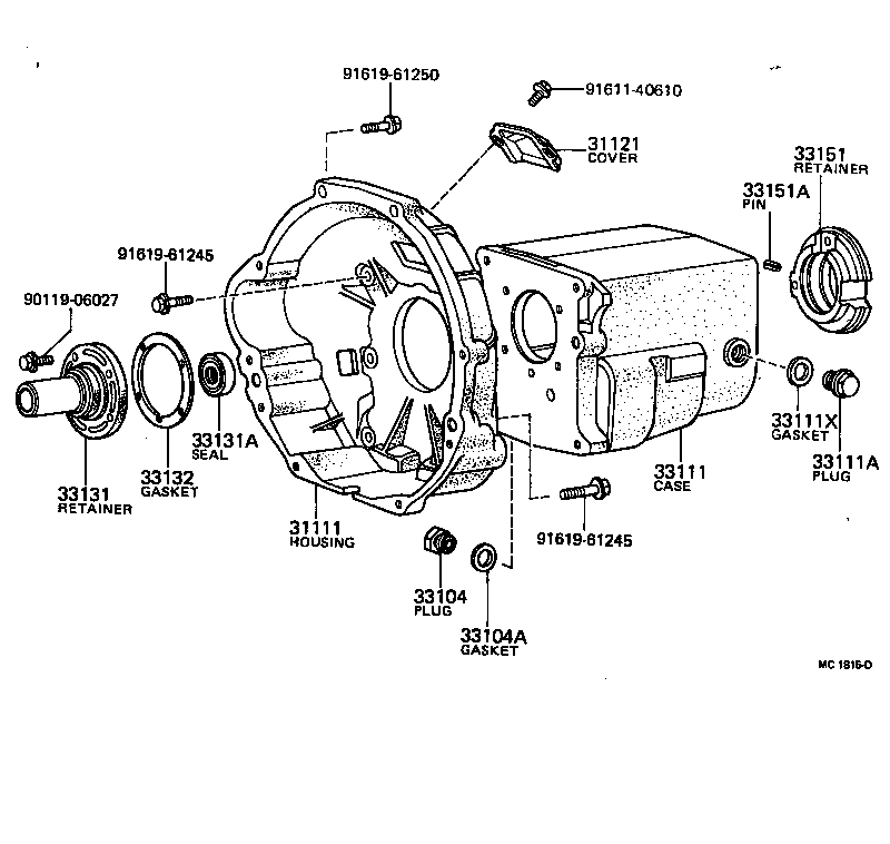 33111-26040 CASE, MANUAL TRANSMISSION product image