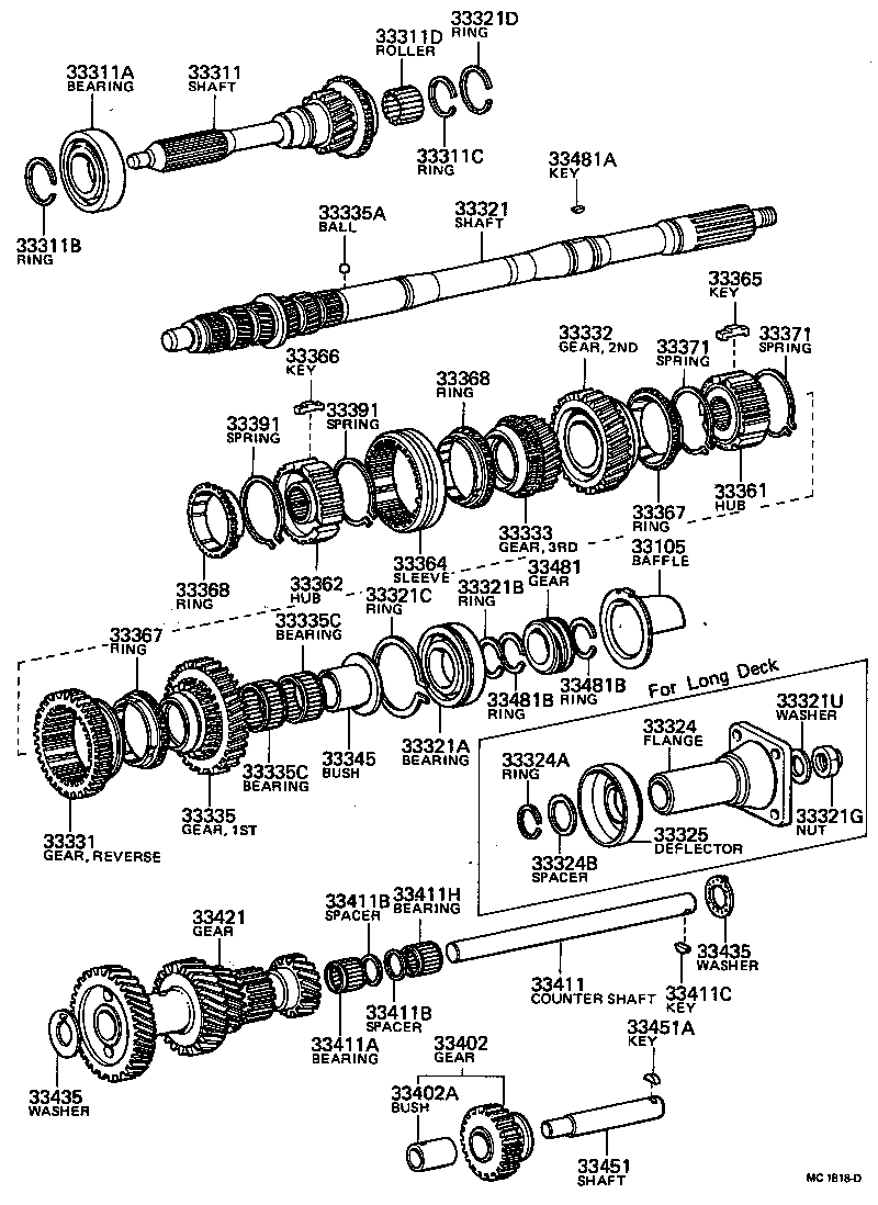 33332-26030 GEAR, 2ND product image