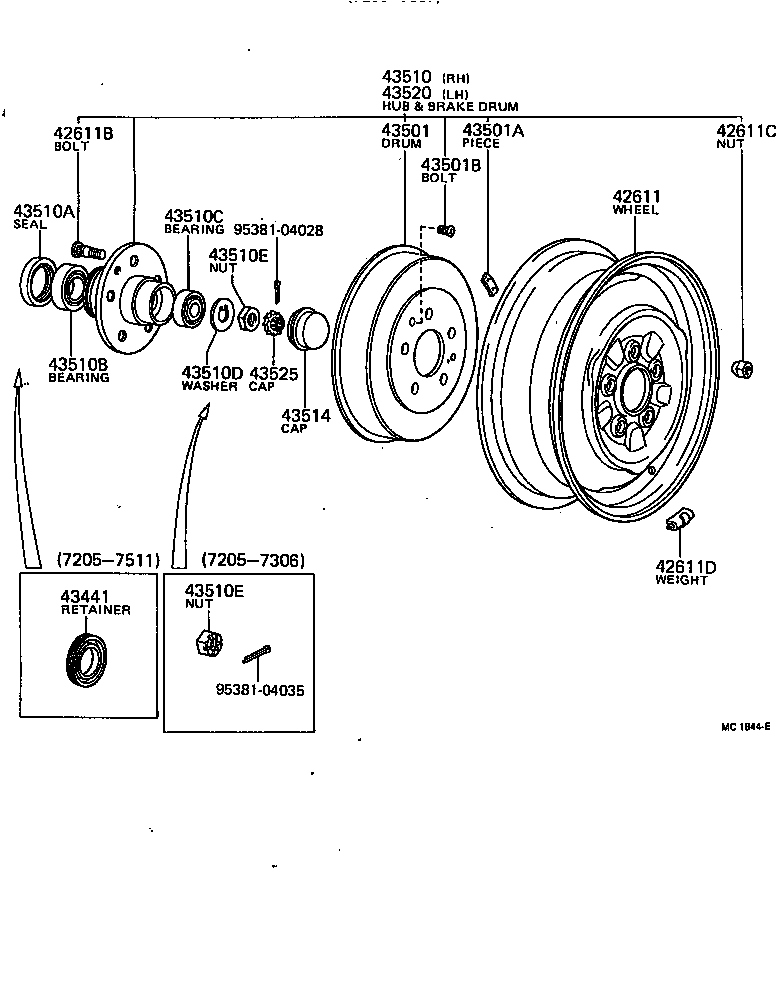 90368-31005 BEARING, TAPERED ROLLER (FOR FRONT AXLE INNER BEARING) product image