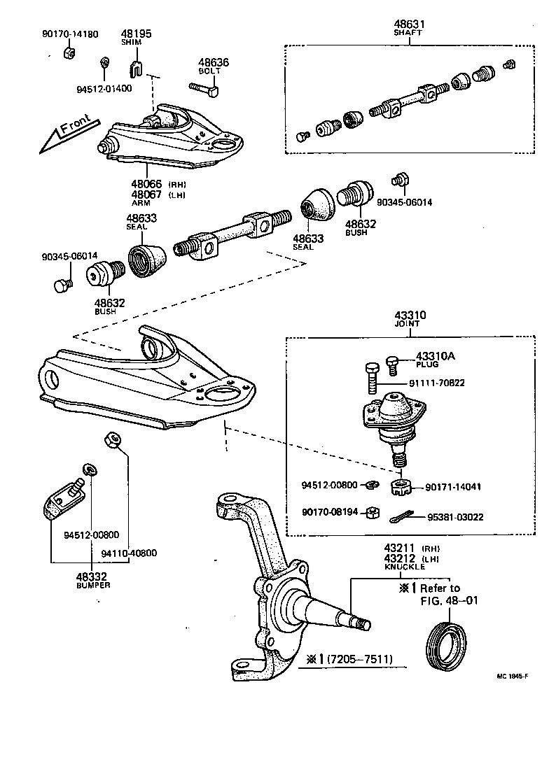 48305-39025 BUMPER, FRONT SPRING, NO.2 product image