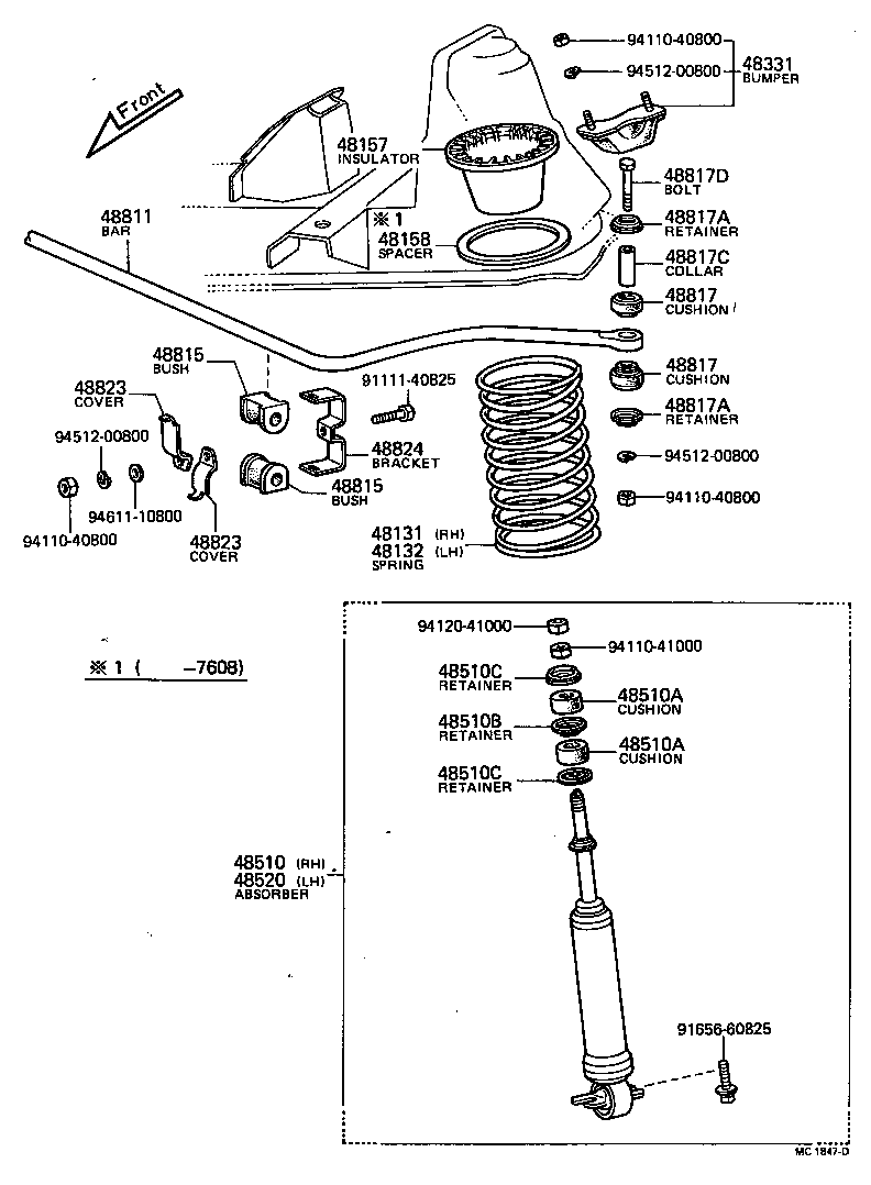 48131-35031 SPRING, FRONT COIL, RH product image