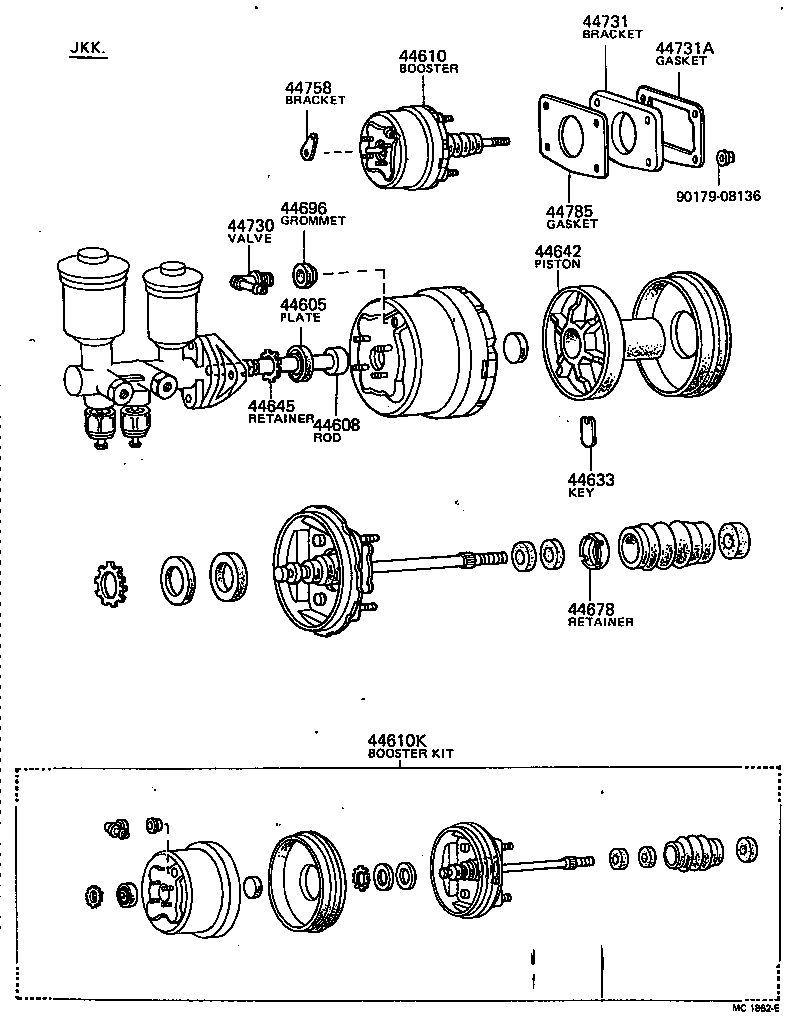 44758-35010 BRACKET, VACUUM CHECK VALVE product image