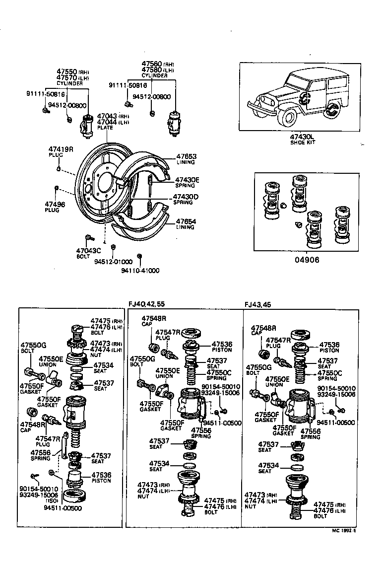 47043-35010 PLATE SUB-ASSY, BRAKE BACKING, REAR RH product image