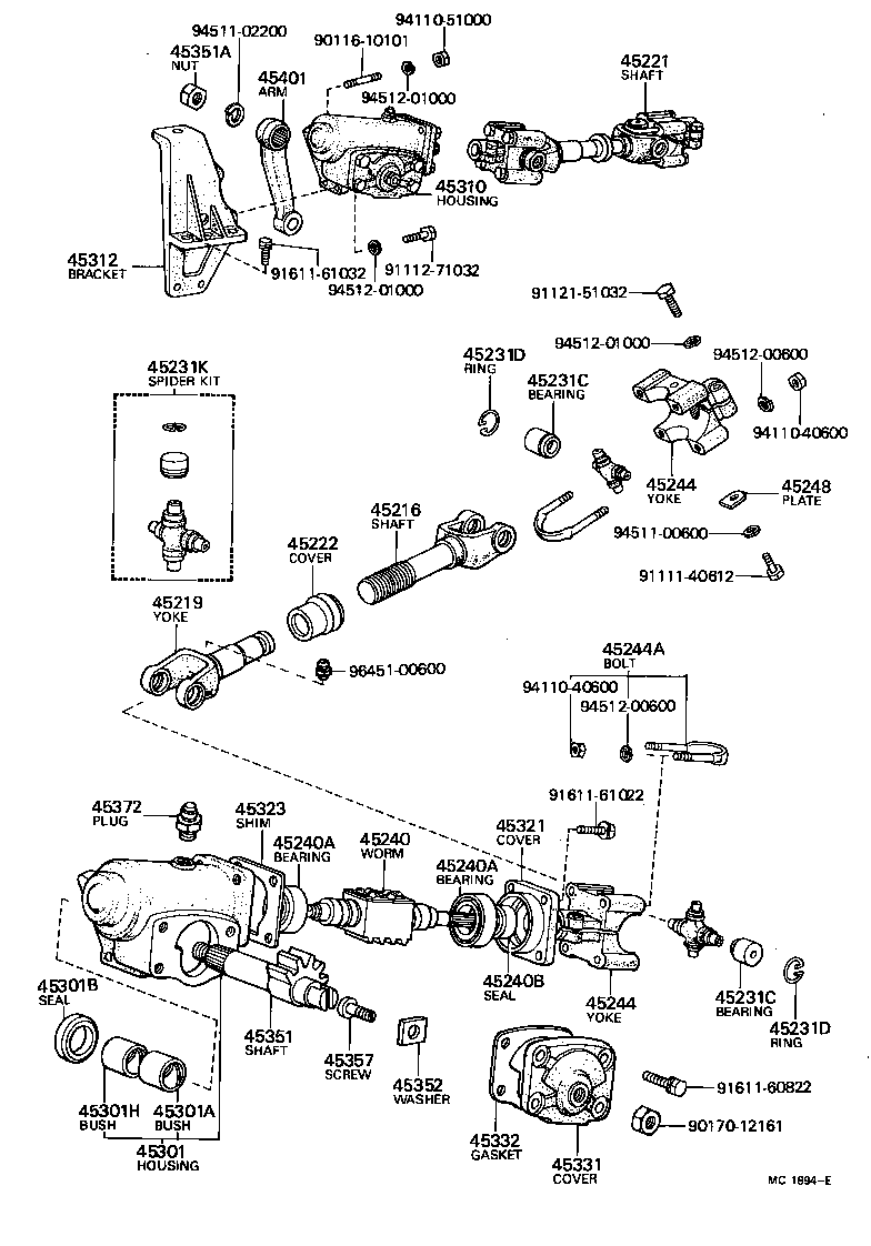 55661-90352 BRACKET SUB-ASSY, STEERING COLUMN UPPER SUPPORT product image