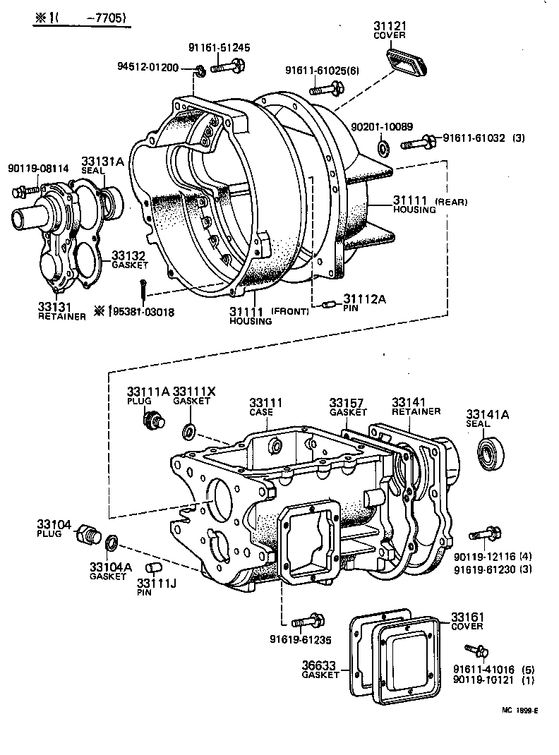 31011-36011 HOUSING, CLUTCH product image