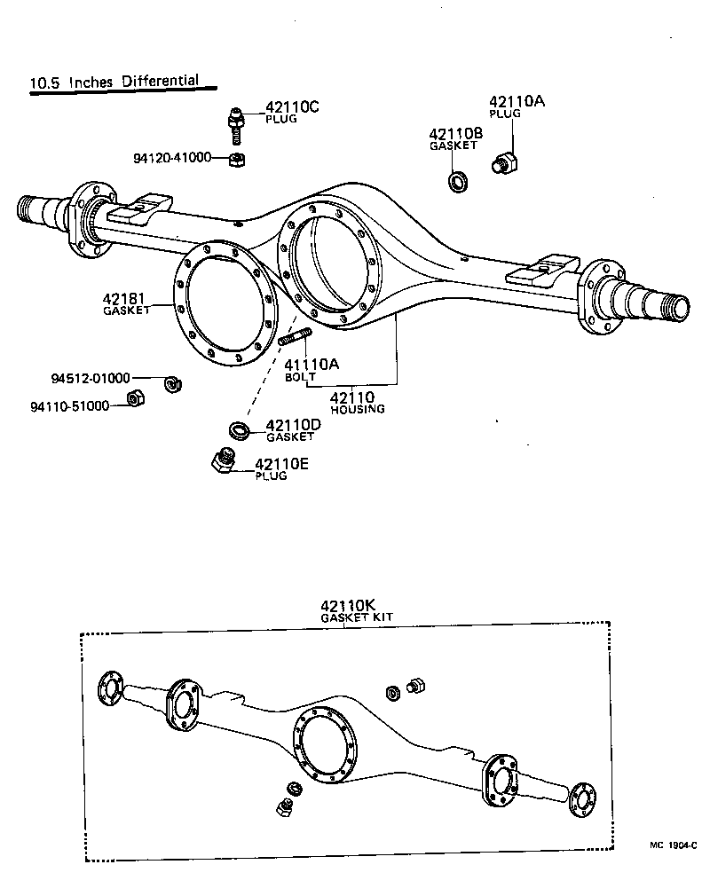 41252-36010 DEFLECTOR, DUST (FOR REAR DIFFERENTIAL) product image