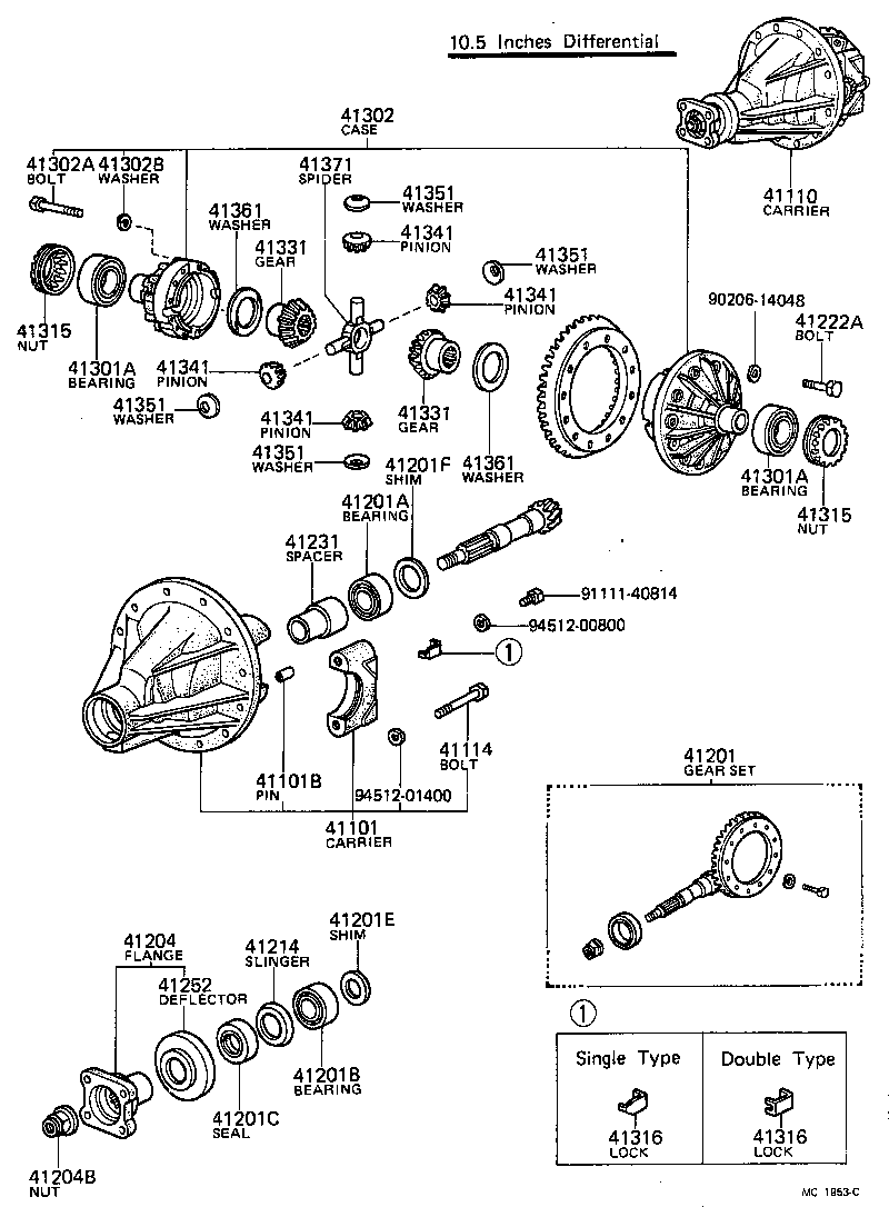 41252-36010 DEFLECTOR, DUST (FOR REAR DIFFERENTIAL) product image
