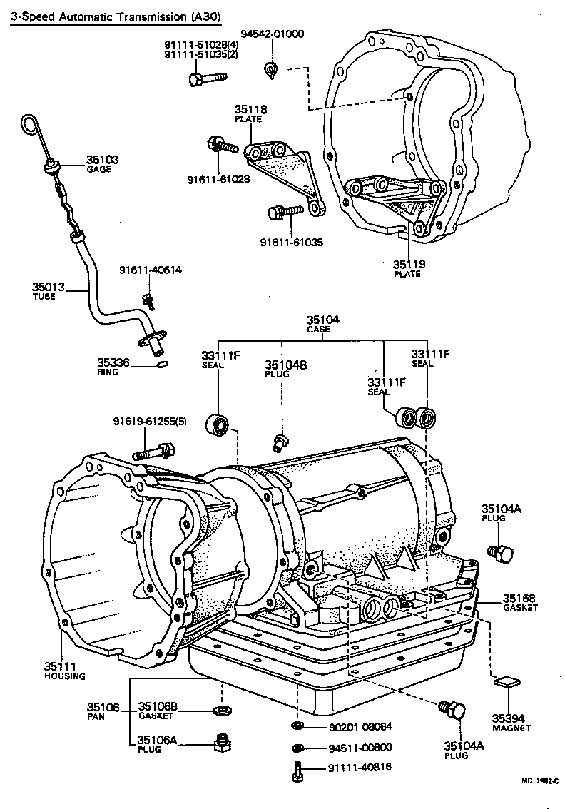 35103-14010 GAGE SUB-ASSY, TRANSMISSION OIL LEVEL product image