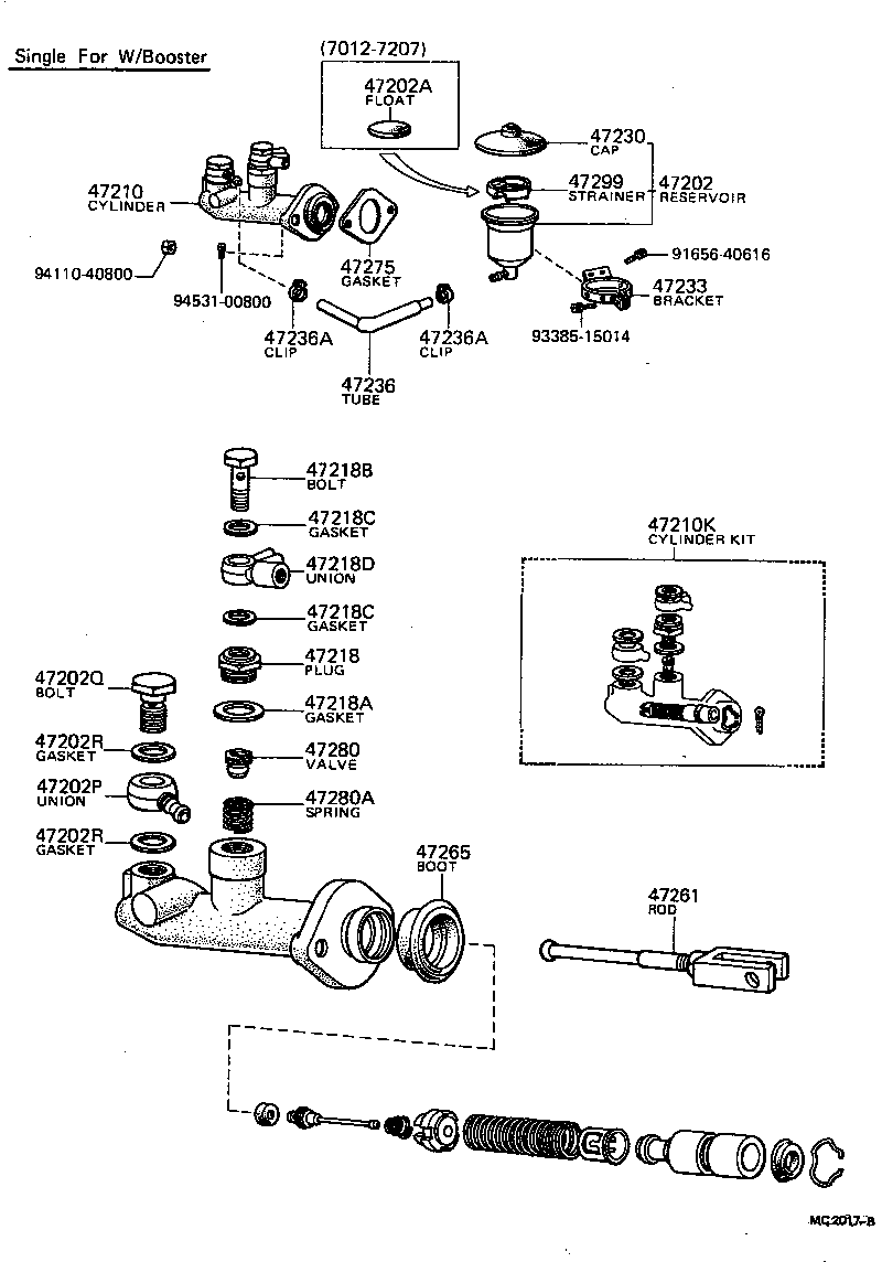47265-14010 BOOT, MASTER CYLINDER product image