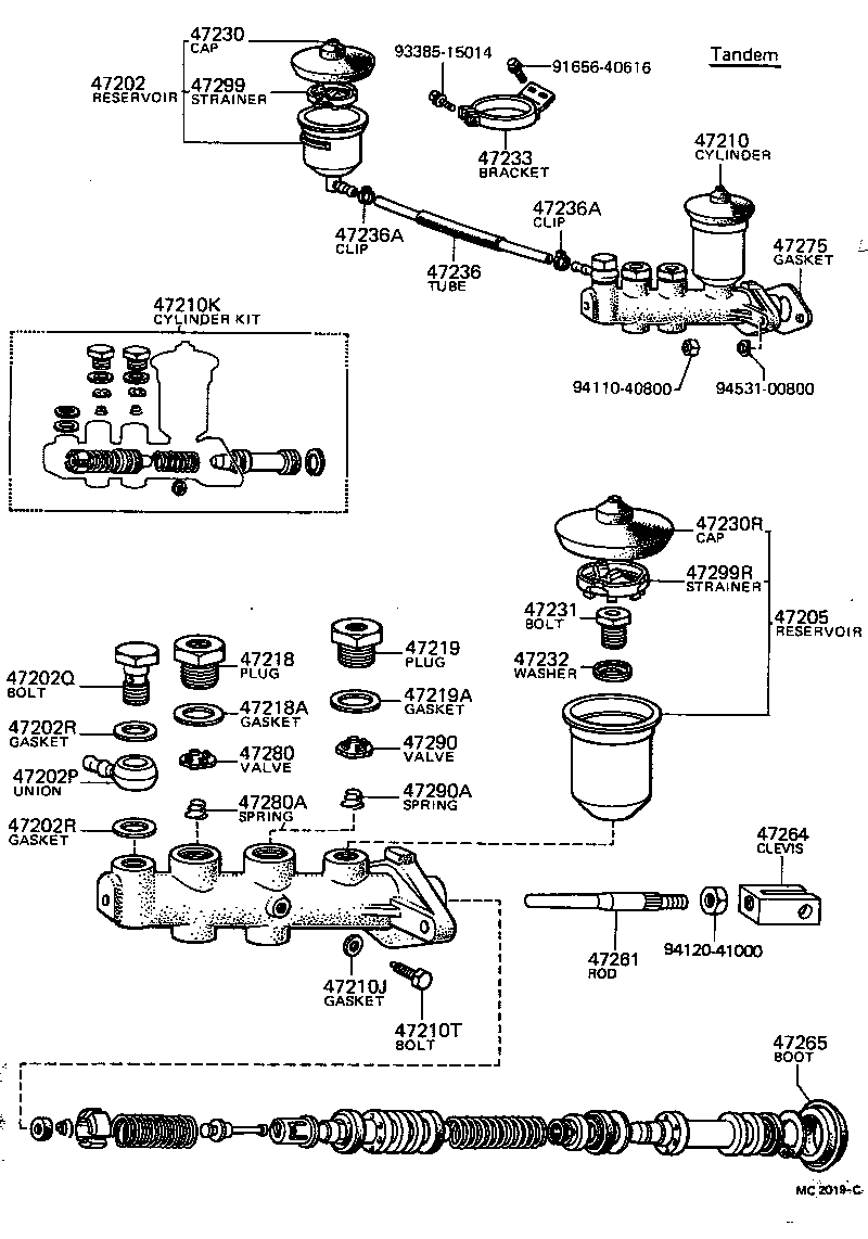 47265-14010 BOOT, MASTER CYLINDER product image