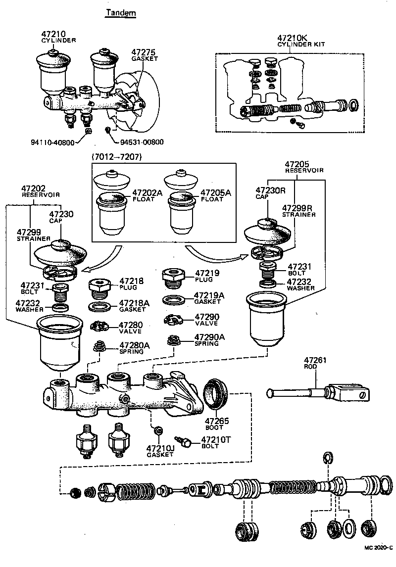 47265-14010 BOOT, MASTER CYLINDER product image