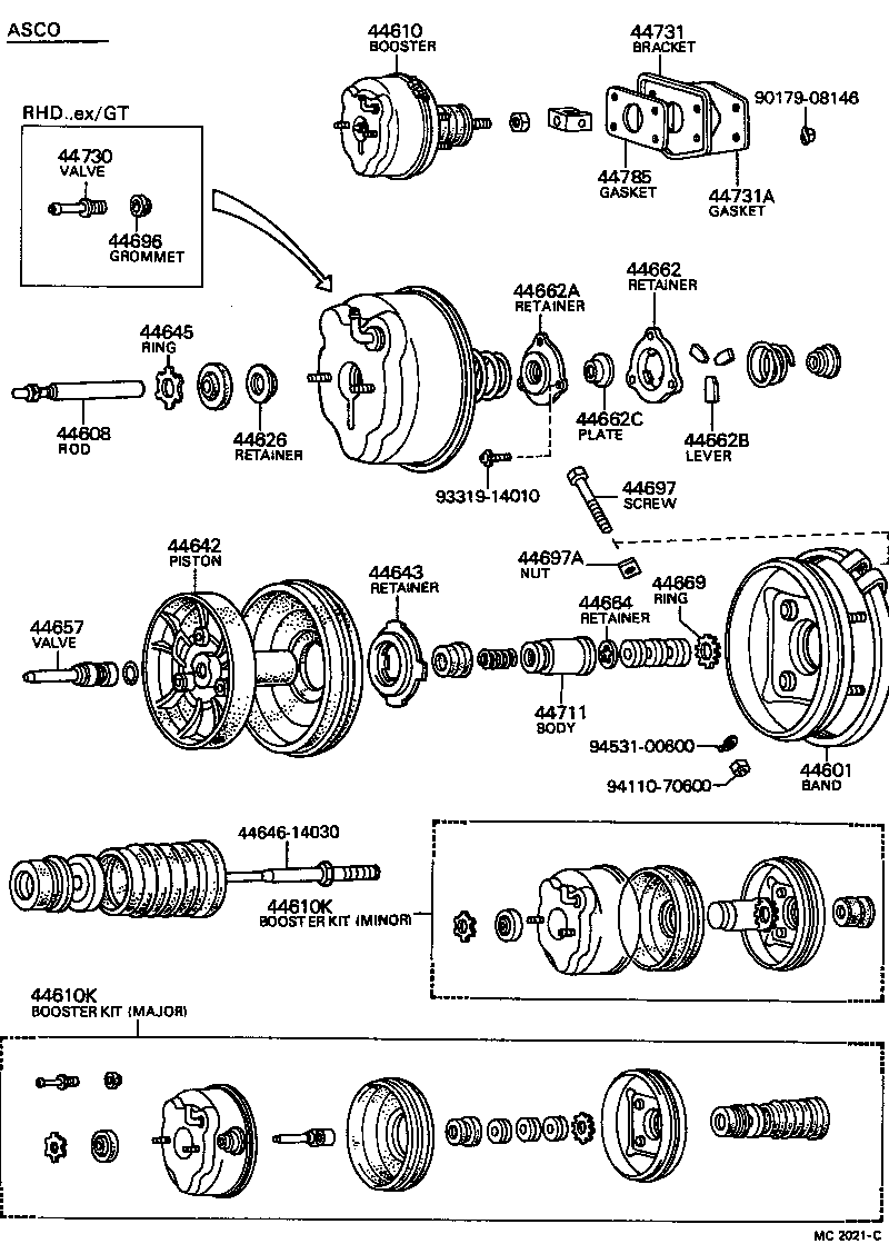 44673-25020 GROMMET, CHECK VALVE product image