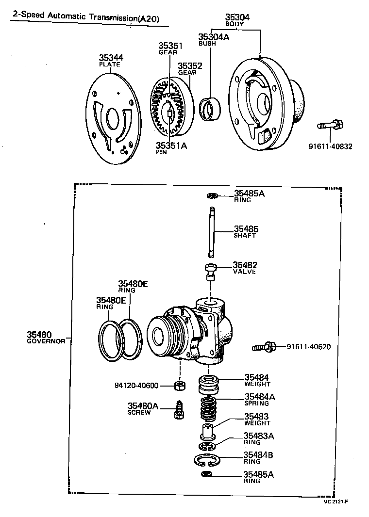 35305-12010 PLATE, REAR OIL PUMP product image
