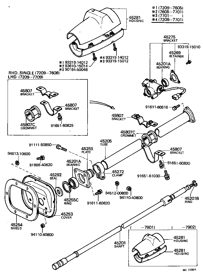 55661-90352 BRACKET SUB-ASSY, STEERING COLUMN UPPER SUPPORT product image
