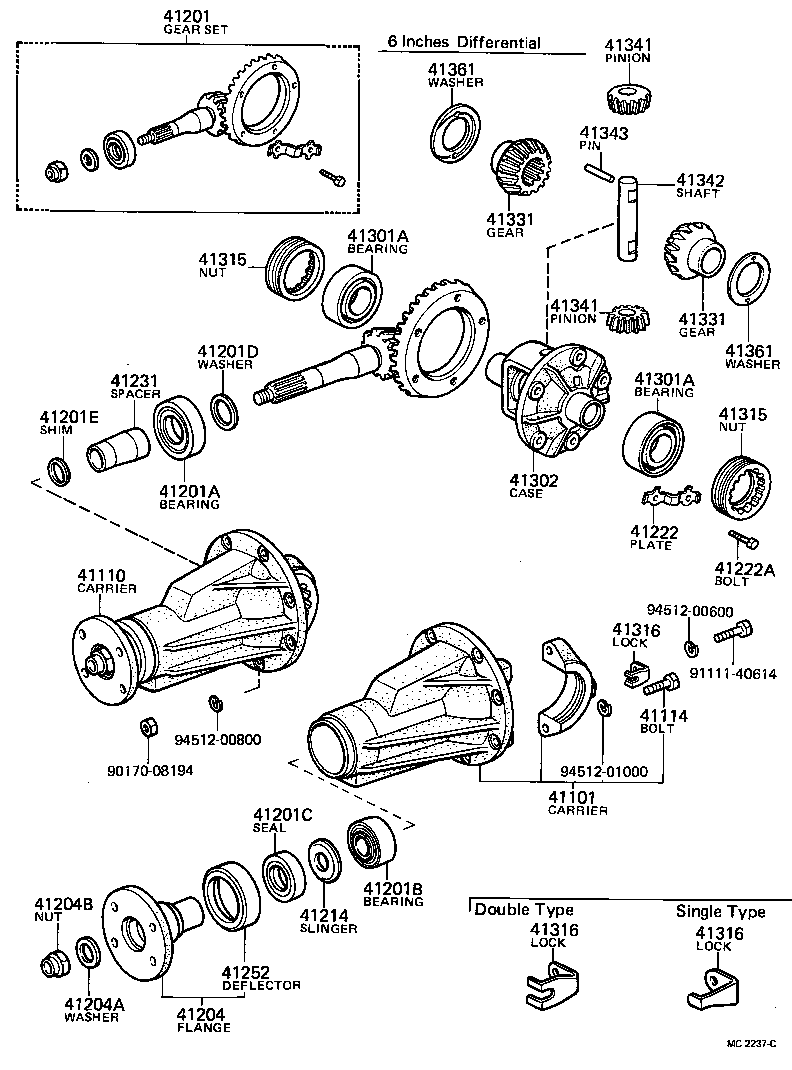 90114-08003 BOLT, NO.1 (FOR REAR DIFFERENTIAL CARRIER SET) product image