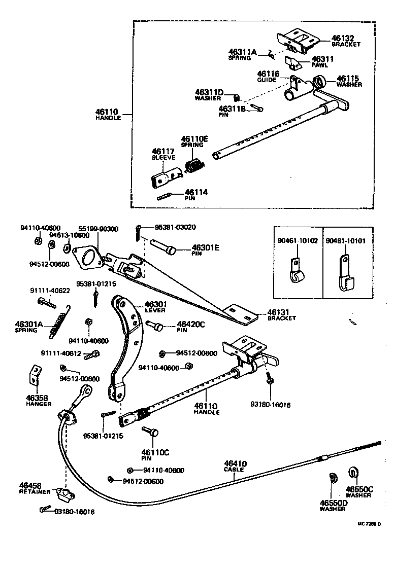 Toyota 90213-09005 WASHER, TYPE C(FOR PARKING BRAKE SHOE)