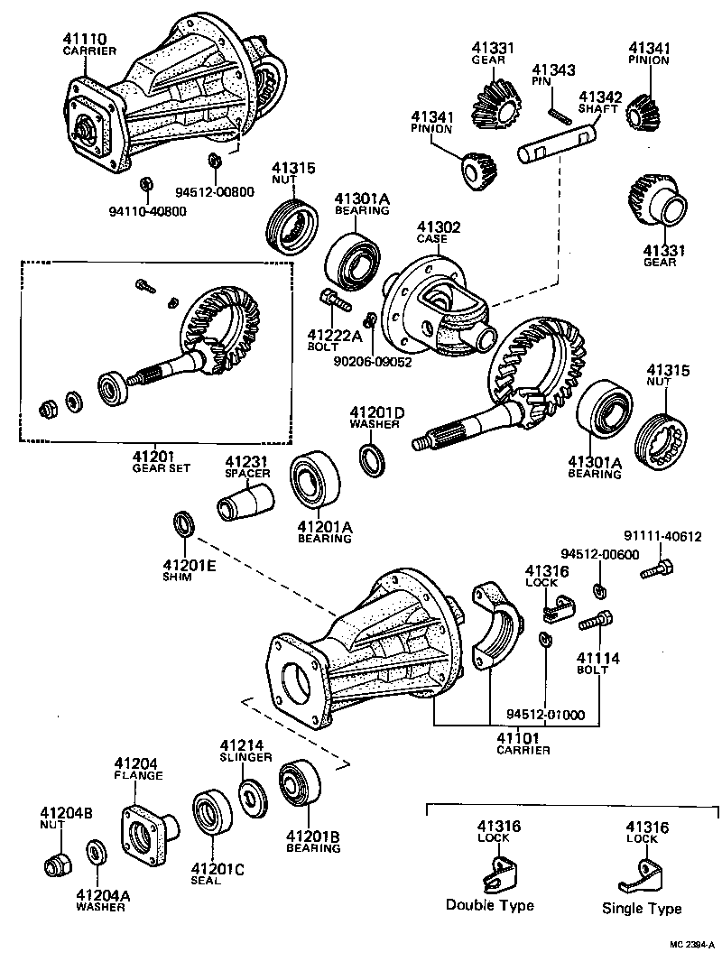 41341-10010 PINION, REAR DIFFERENTIAL product image