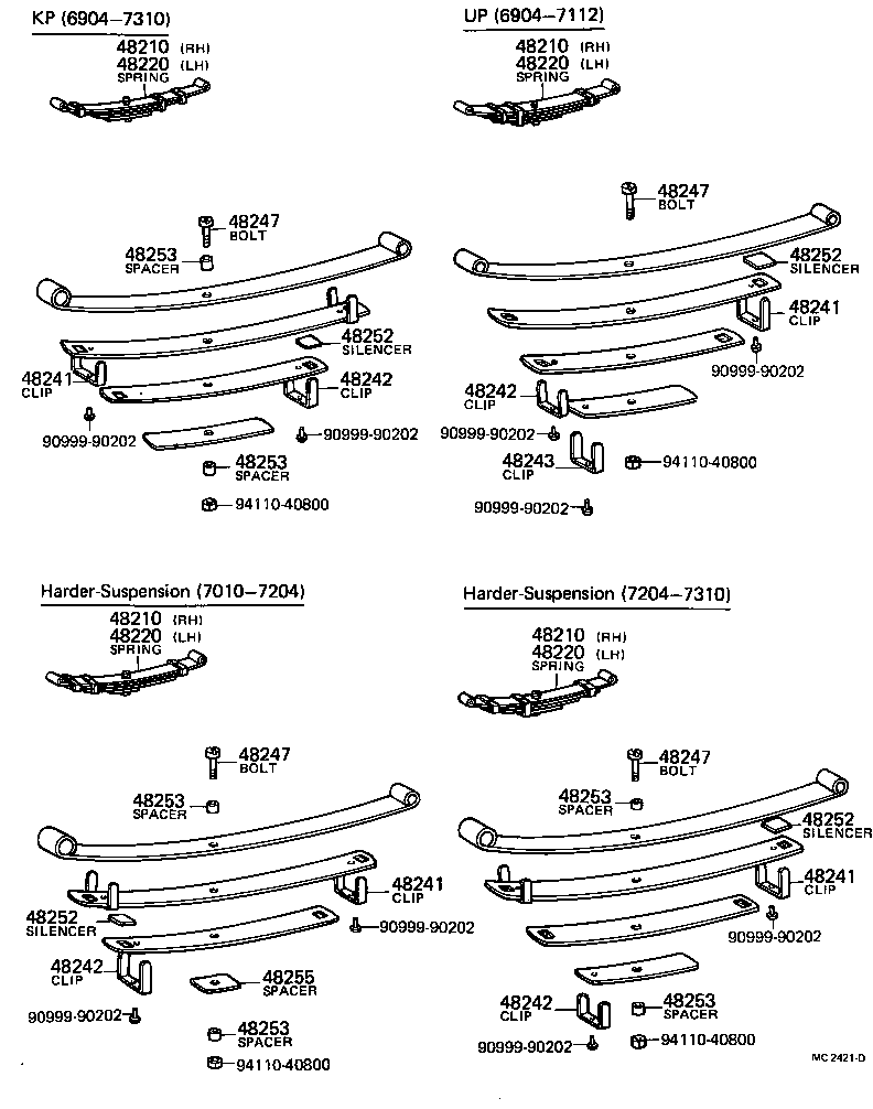 04483-10030 SHACKLE KIT, REAR SPRING product image
