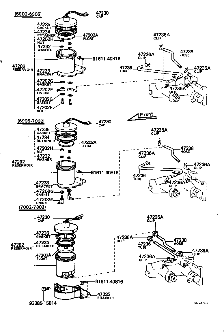 47234-40010 RETAINER, RESERVOIR GASKET product image
