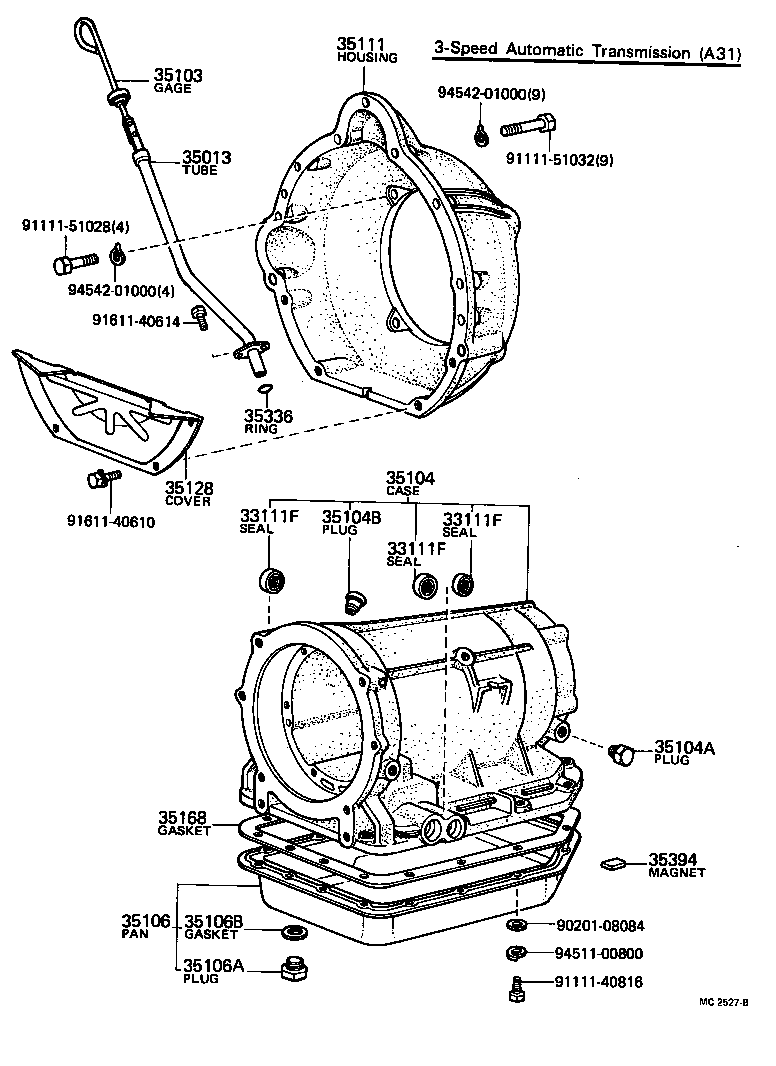 35013-40021 TUBE SUB-ASSY, TRANSMISSION OIL FILLER product image