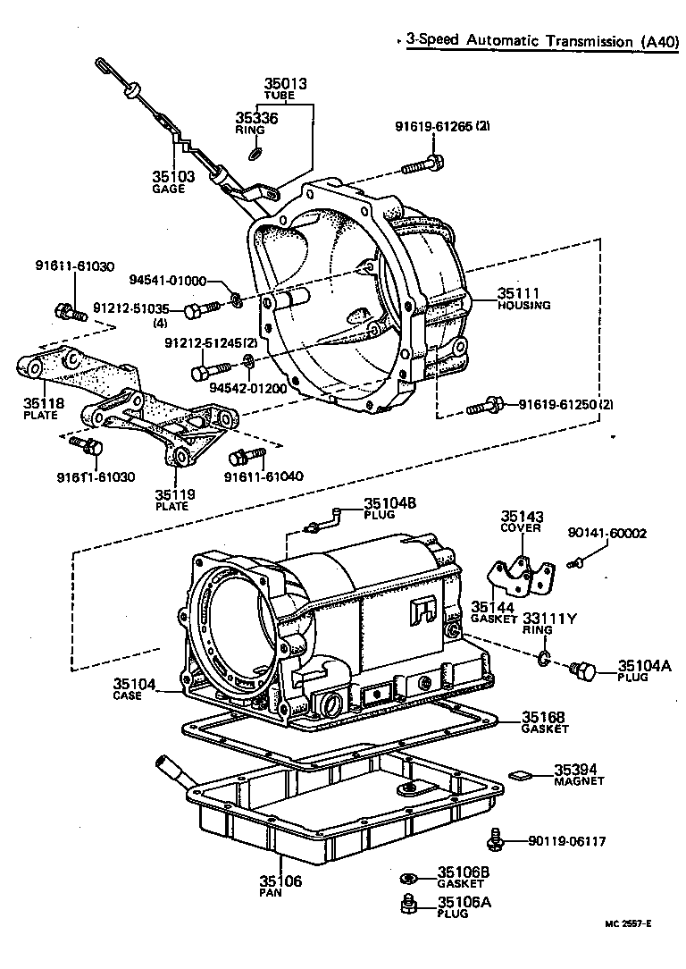 35013-20050 TUBE SUB-ASSY, TRANSMISSION OIL FILLER product image