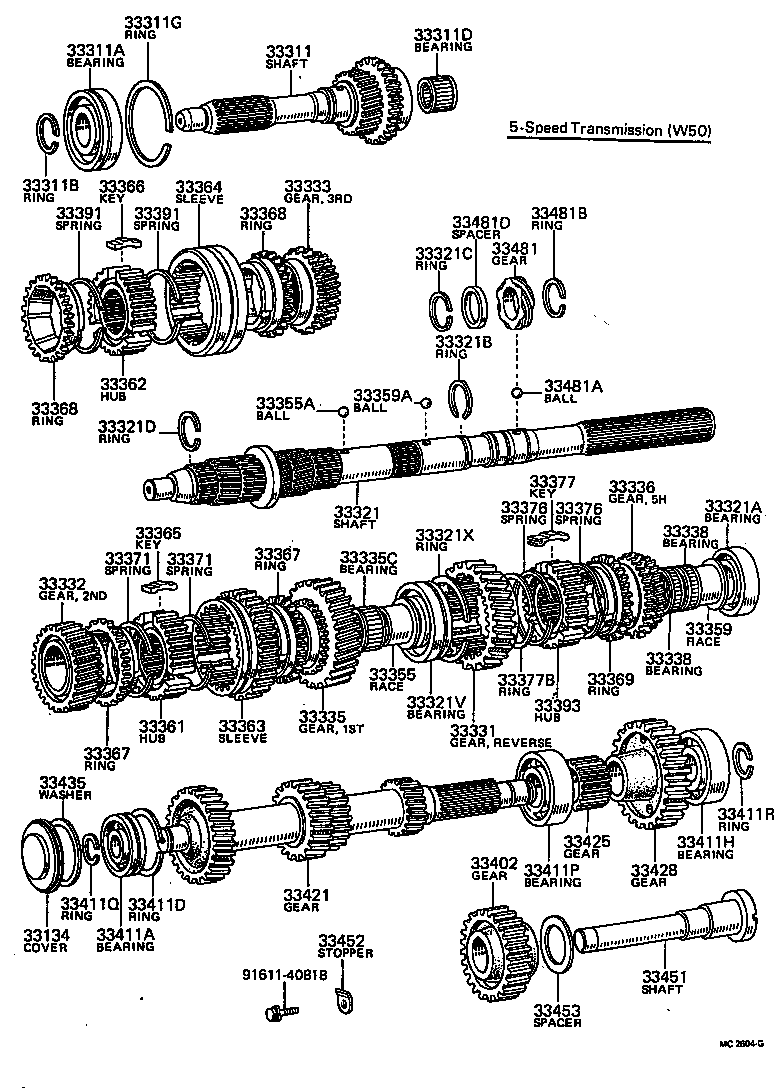 33362-20010 HUB, TRANSMISSION CLUTCH, NO.2 product image