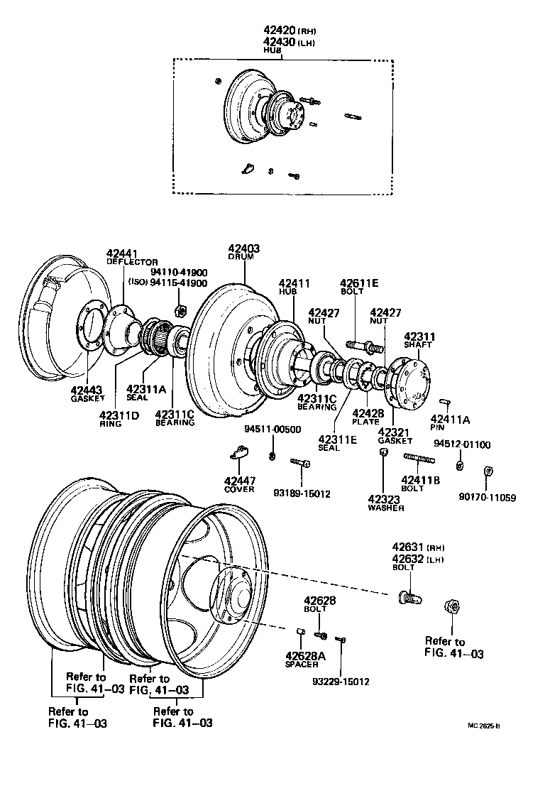42311-55040 SHAFT, REAR AXLE product image