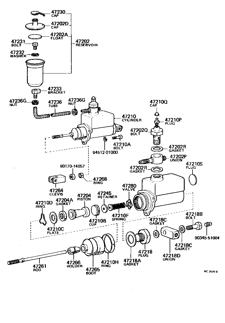 90401-13002 BOLT, UNION(FOR MASTER CYLINDER FLUID OUTLET) product image