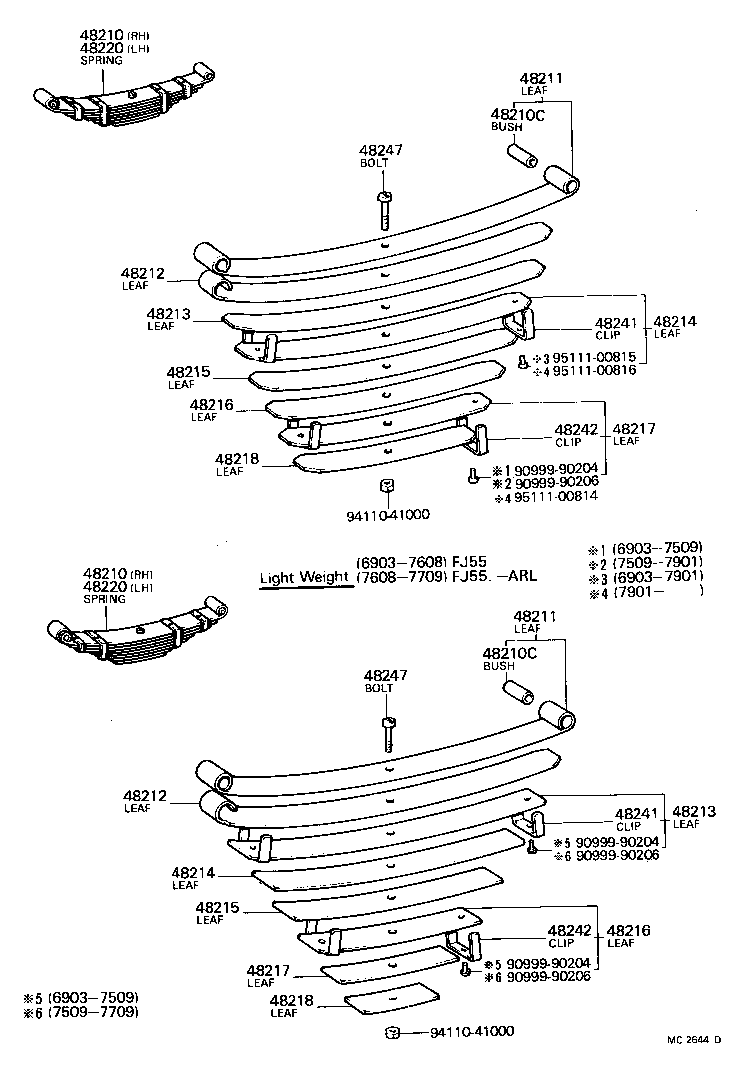 48405-60010 BRACKET SUB-ASSY, REAR SPRING, REAR RH product image