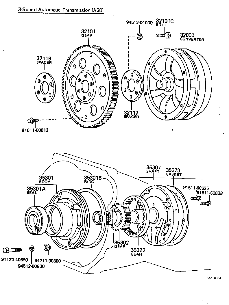 35307-35010 SHAFT SUB-ASSY, STATOR product image
