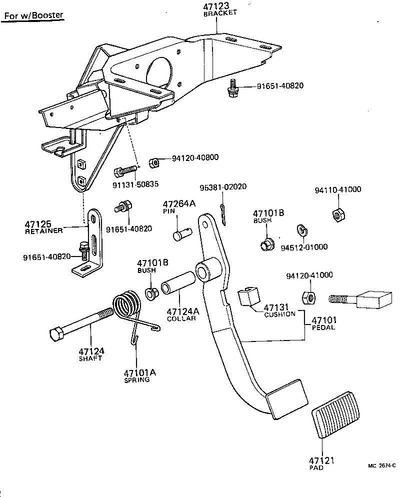 90101-10279 SHAFT, BRAKE PEDAL product image