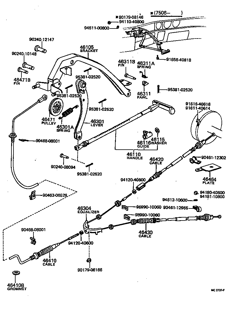 46115-20010 WASHER, PARKING BRAKE PLUNGER product image