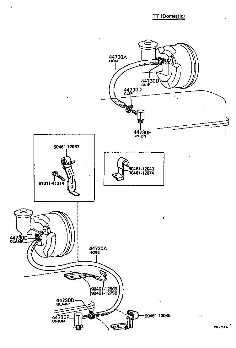 04443-20100 BOOSTER KIT, BRAKE product image