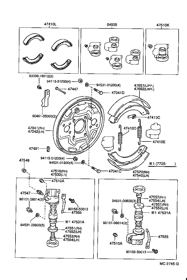 04473-20051 CYLINDER KIT, FRONT WHEEL product image