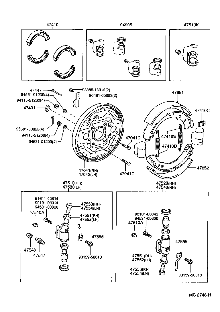 04473-20051 CYLINDER KIT, FRONT WHEEL product image