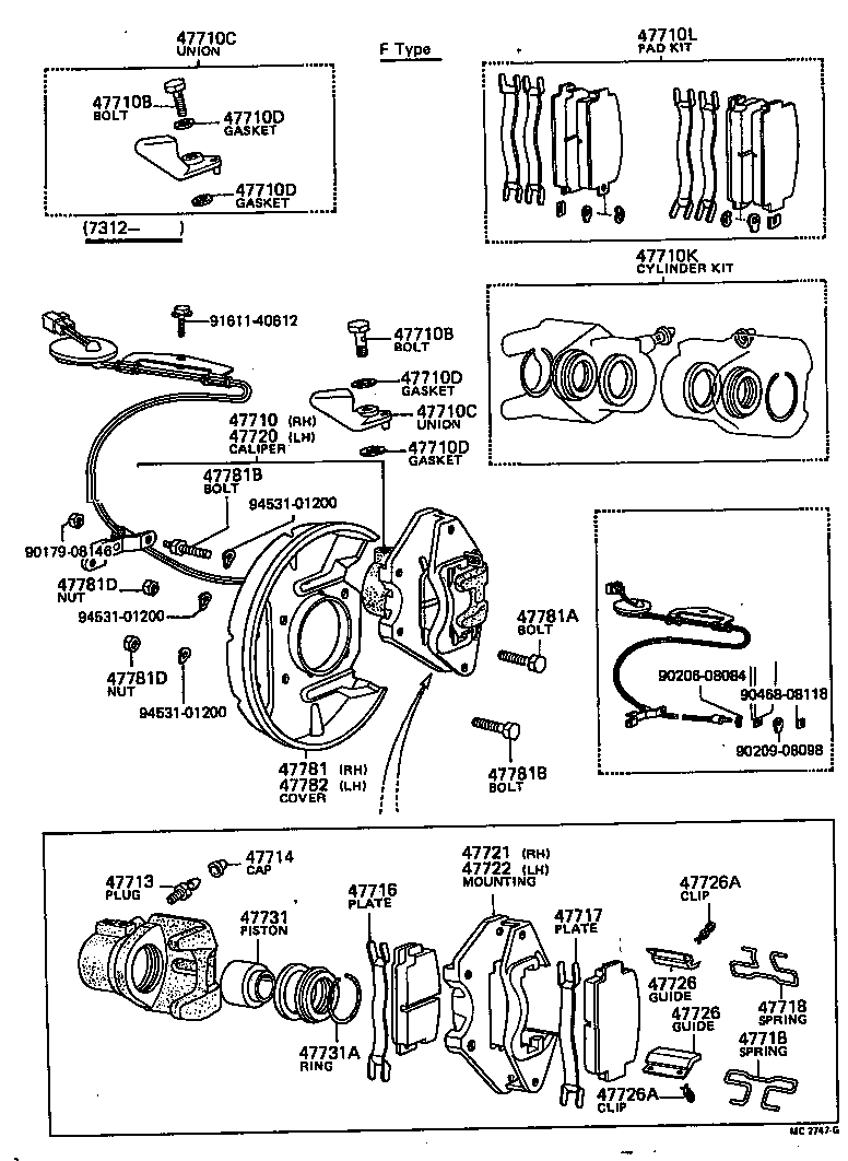 90404-10293 UNION(FOR FRONT DISC BRAKE CALIPER) product image