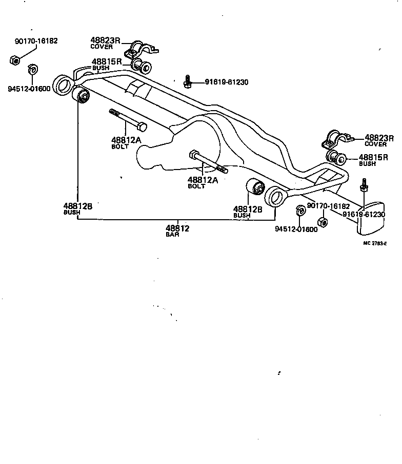 04484-22020 PIN KIT, REAR SPRING product image