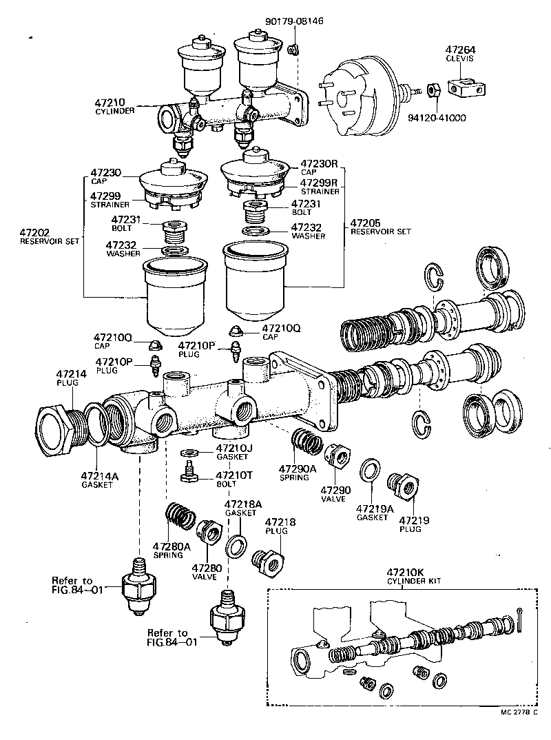 04471-35014 CYLINDER KIT, BRAKE MASTER product image