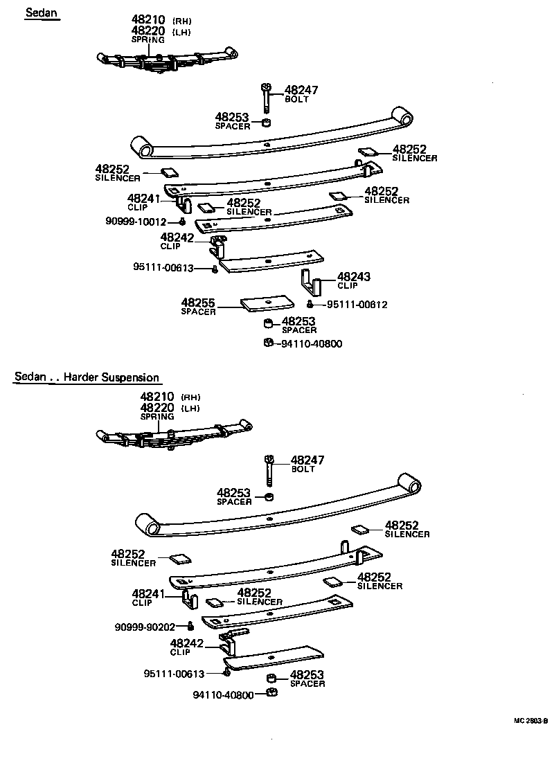 48247-10080 BOLT, REAR SPRING, CENTER product image
