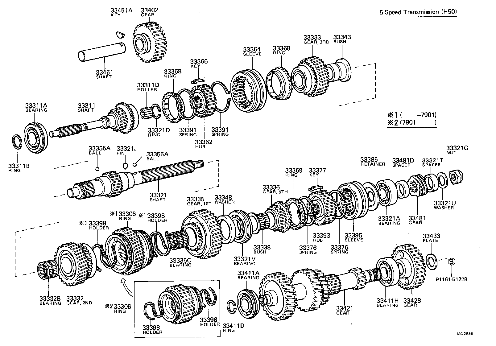 33335-36060 GEAR, 1ST product image