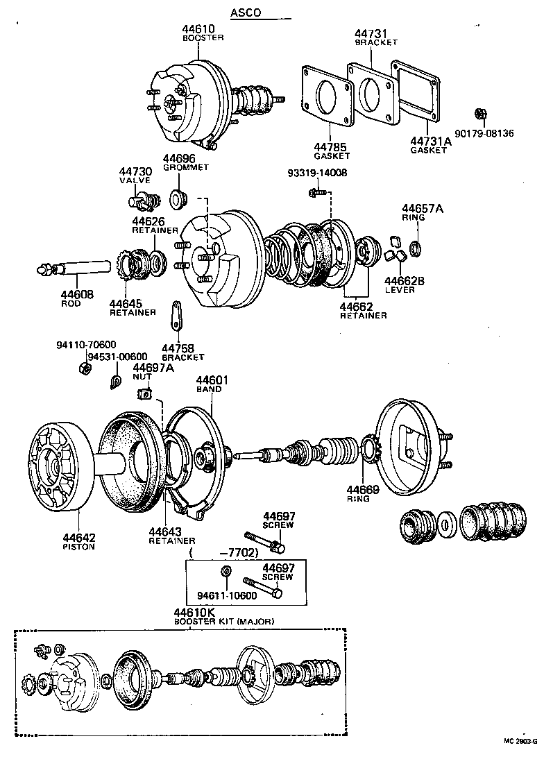 44758-35010 BRACKET, VACUUM CHECK VALVE product image