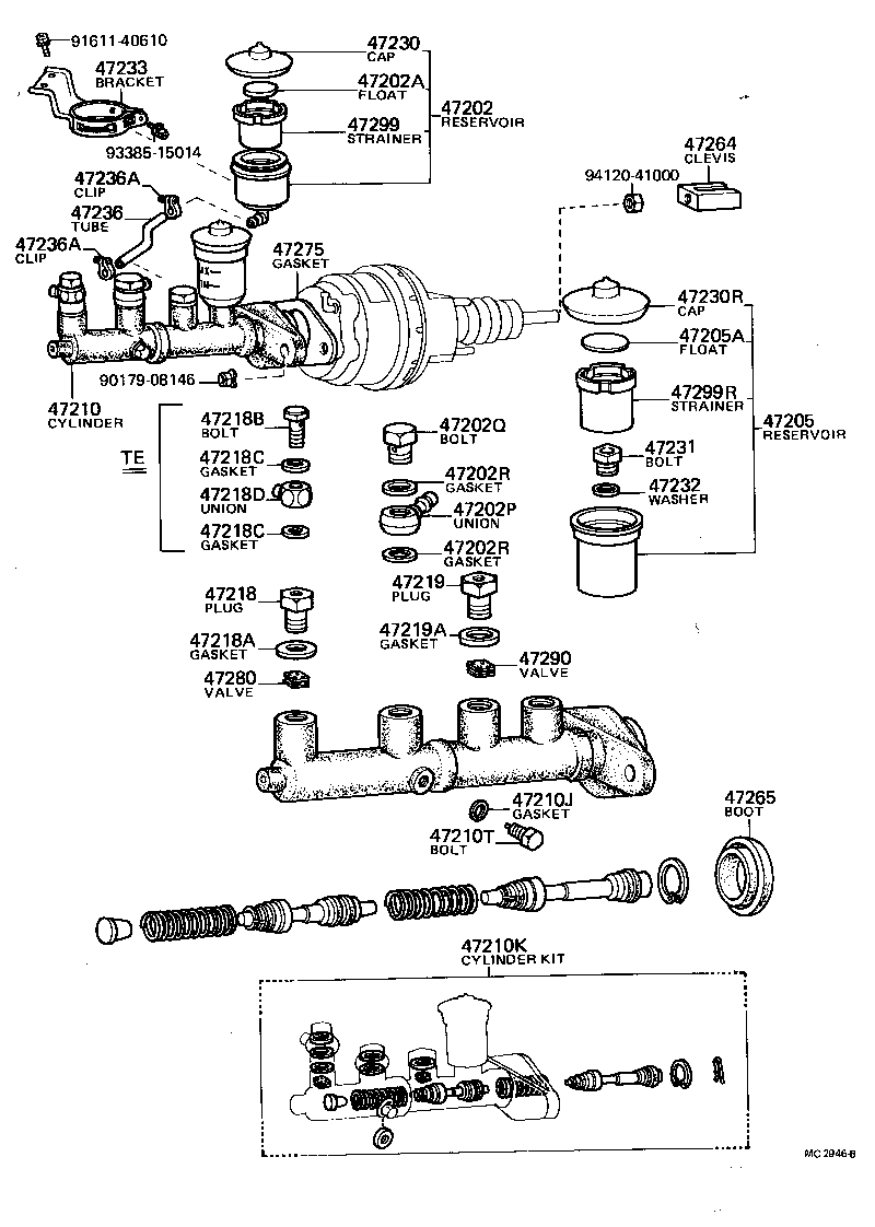 90401-10037 BOLT, UNION(FOR MASTER CYLINDER FLUID OUTLET) product image