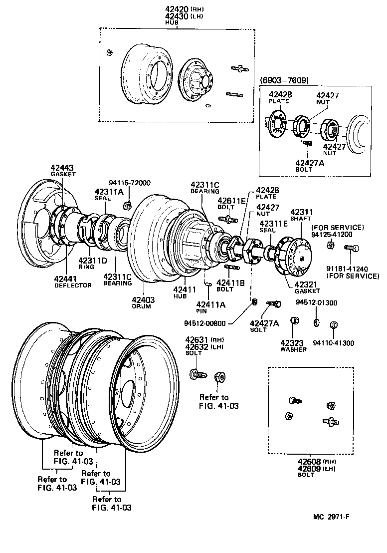 42311-55040 SHAFT, REAR AXLE product image