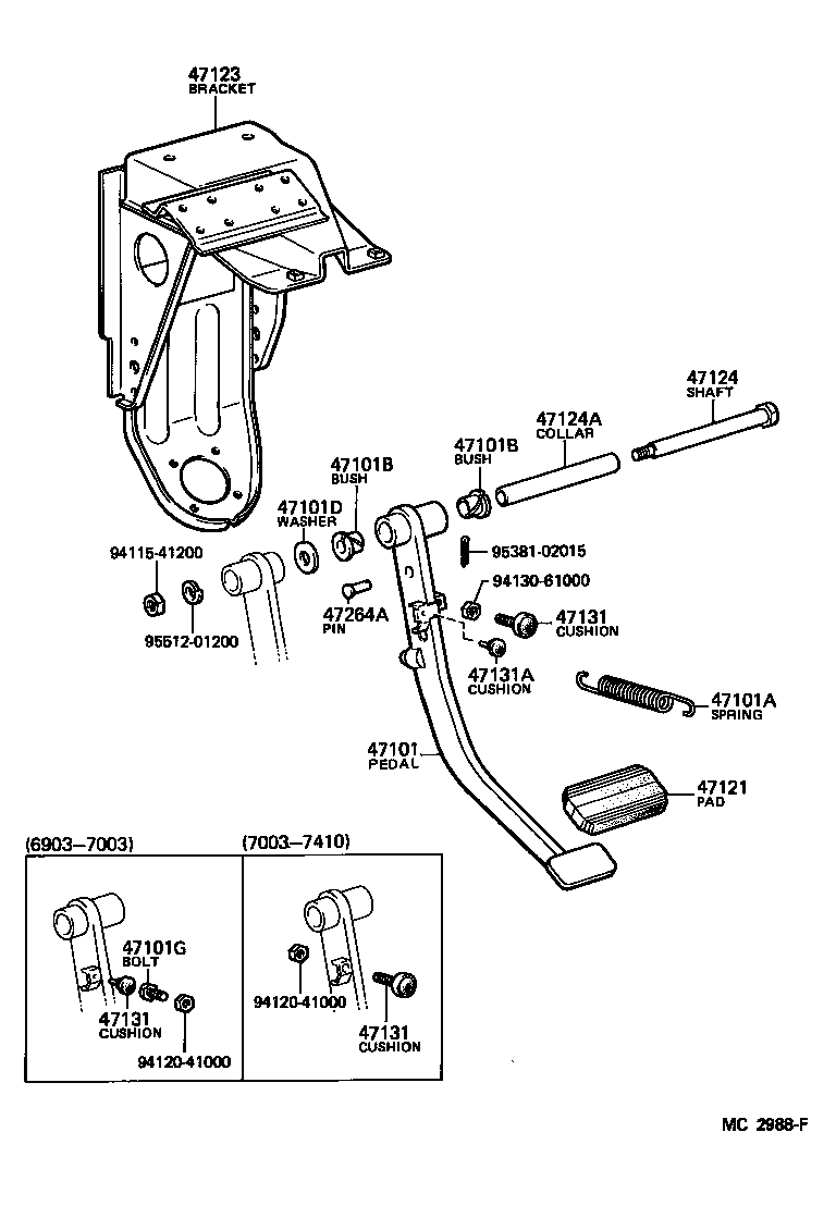 31324-55041 SHAFT, BRAKE PEDAL product image