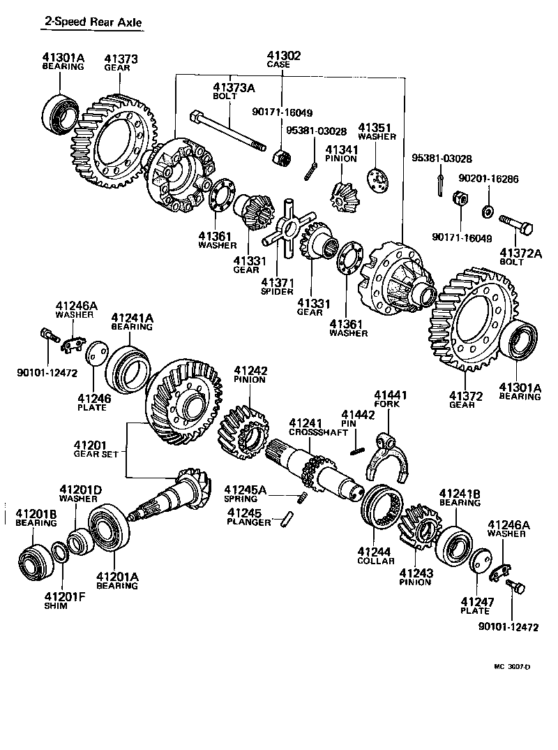 37304-57010 FLANGE SUB-ASSY, REAR DRIVE PINION COMPANION, REAR product image