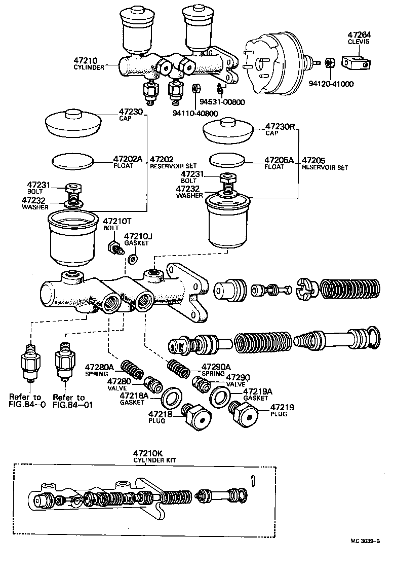 04471-35014 CYLINDER KIT, BRAKE MASTER product image