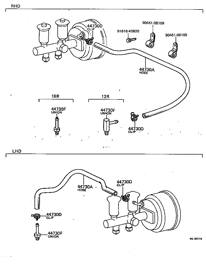 44758-35010 BRACKET, VACUUM CHECK VALVE product image
