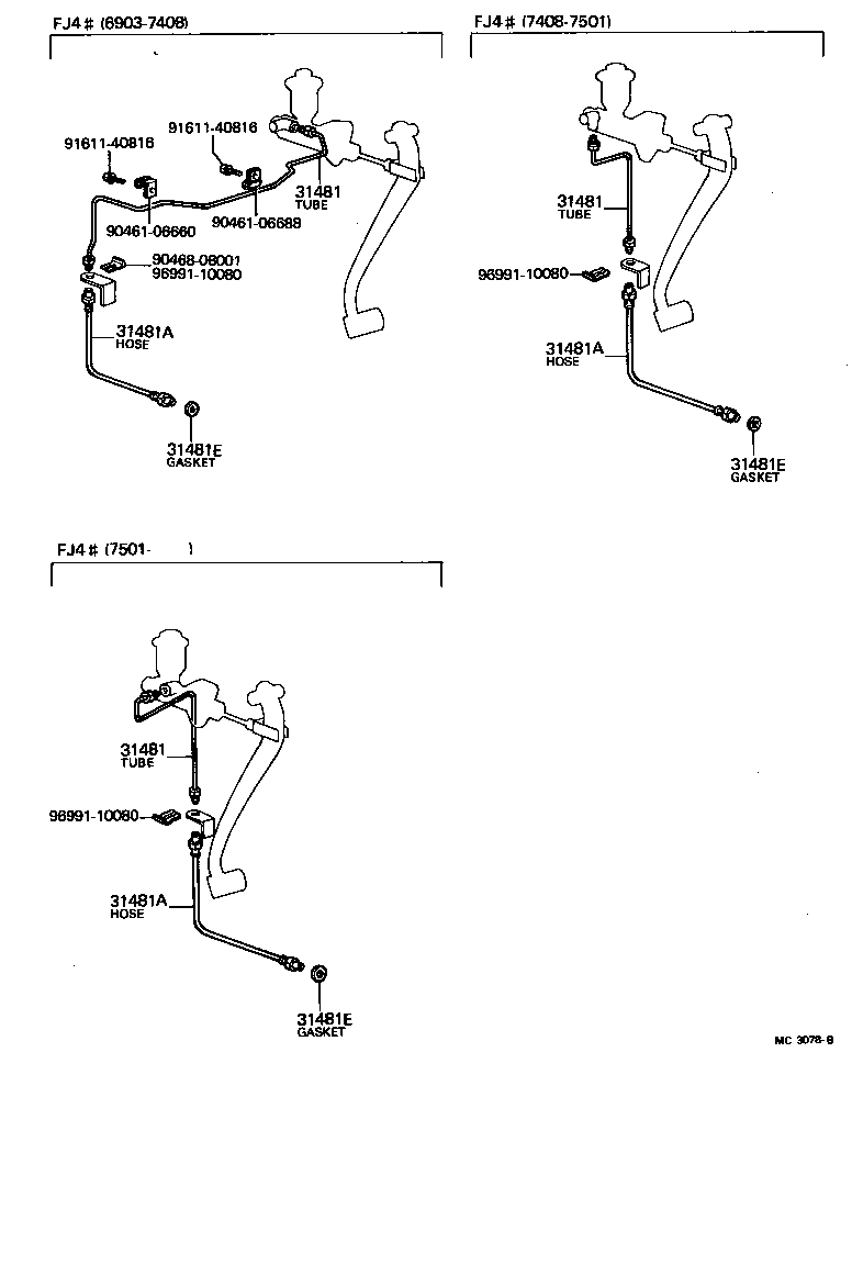 31301-60061 PEDAL SUB-ASSY, CLUTCH product image