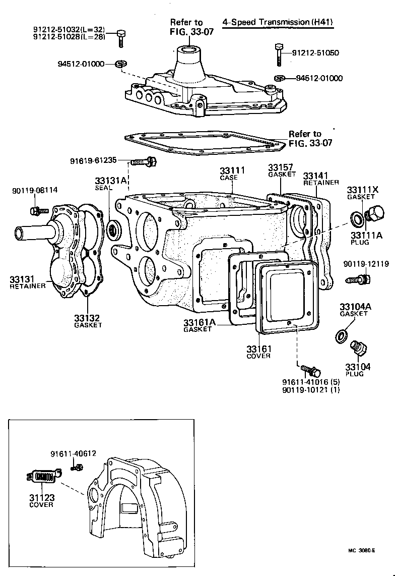 31121-30010 COVER, CLUTCH HOUSING, NO.1 product image