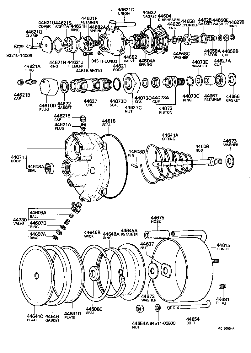 04441-60010 BOOSTER KIT, BRAKE product image